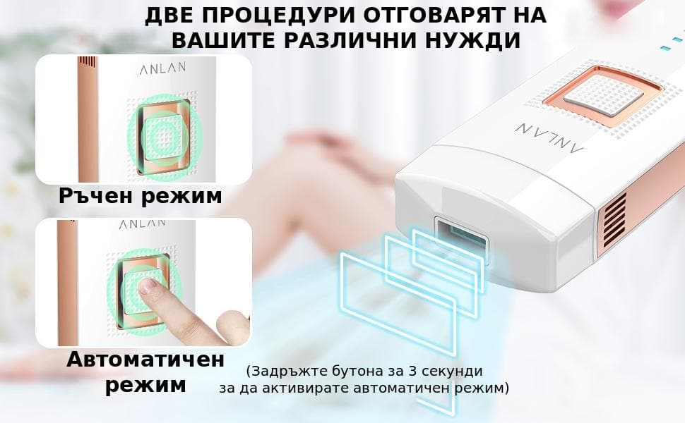 Компактна лазерна епилация за премахване на косми по цялото тяло!
